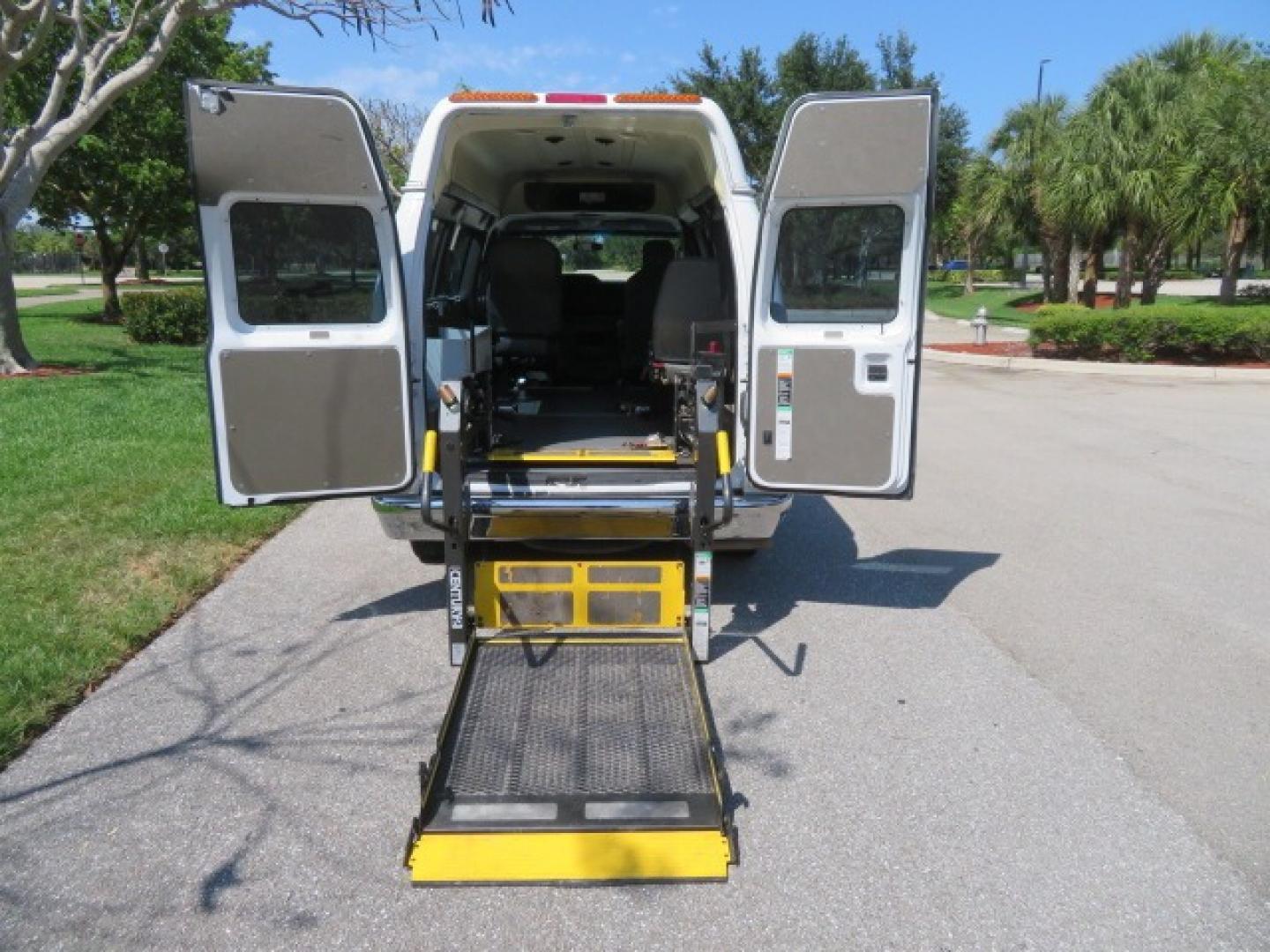 2014 White /Gray Ford E-Series Van (1FTNE1EW1ED) , Automatic transmission, located at 4301 Oak Circle #19, Boca Raton, FL, 33431, (954) 561-2499, 26.388472, -80.084045 - Photo#50